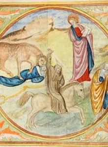 Antéchrist, miniatura tratta da Histoire extraite de la Bible et Apocalypse, XVe siècle